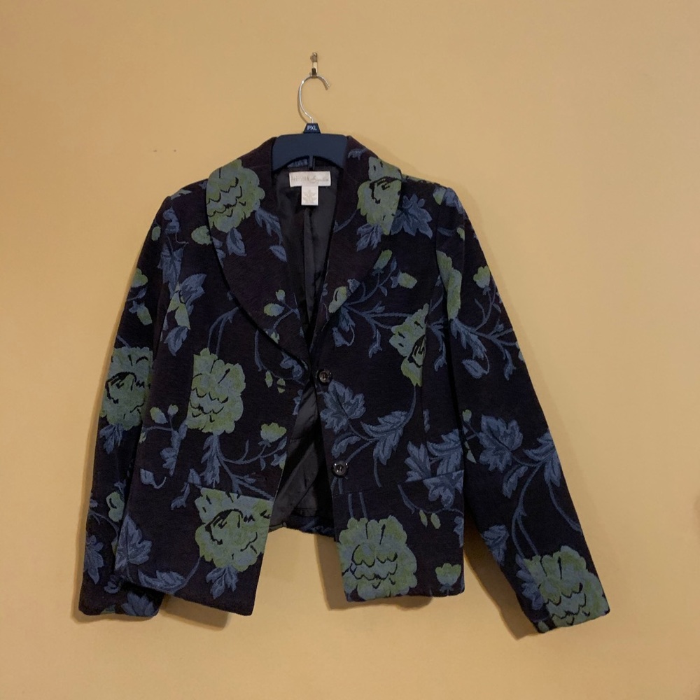 Women’s blue and green blazer